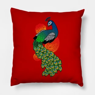 Pretty Peacock Pillow