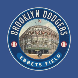 Brooklyn Dodgers Ebbets Field by Buck Tee T-Shirt