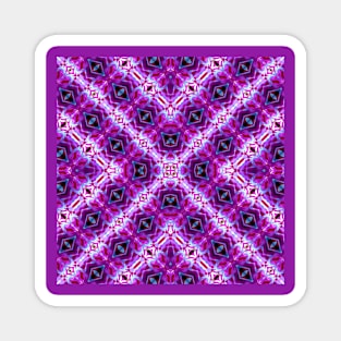 Purple Digital Kaleidoscope Magnet