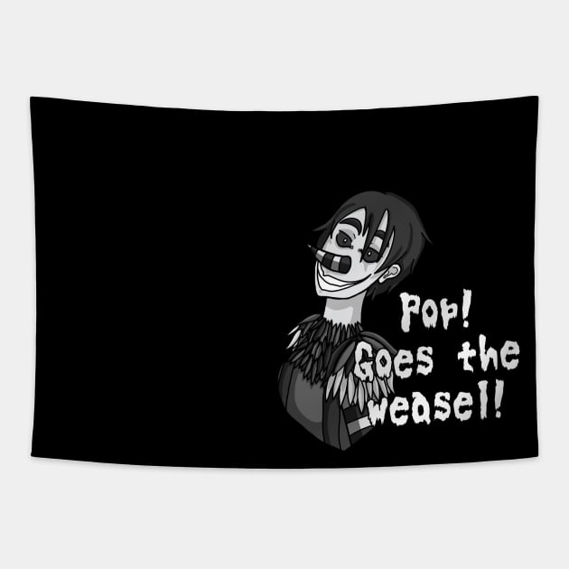 Laughing Jack with Text Tapestry by Media By Moonlight