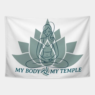 My body, my temple - Self Acceptance Tapestry