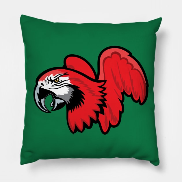 Cartoon Parrot Pillow by SWON Design