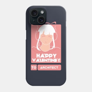 Girls in Happy Valentines Day to Architect Phone Case