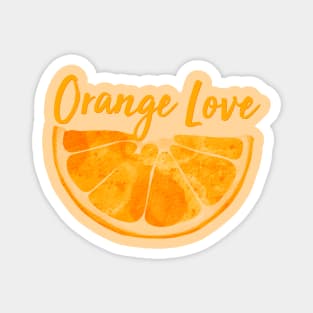 Orange Love Magnet