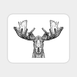 MOOSE in black and white Magnet