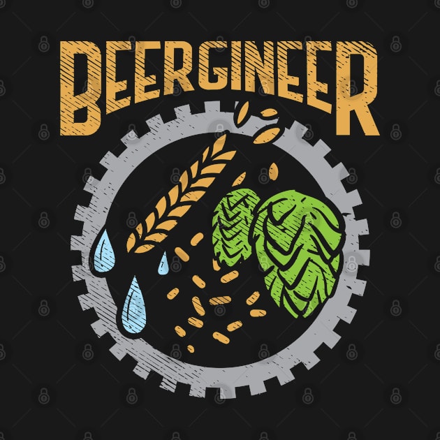 Beergineer Craft Beer Hops Homebrew Beer Brewing by Riffize