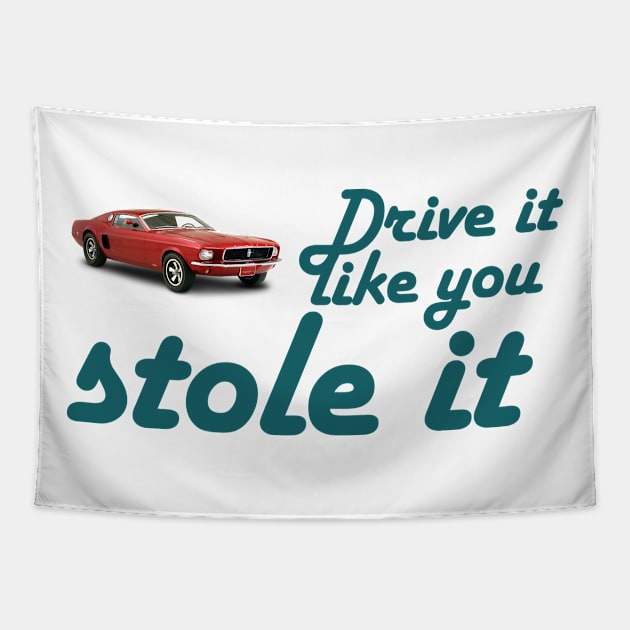 Drive it like you stole it Tapestry by Sham