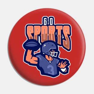 Go Sports - American Football Fan Pin