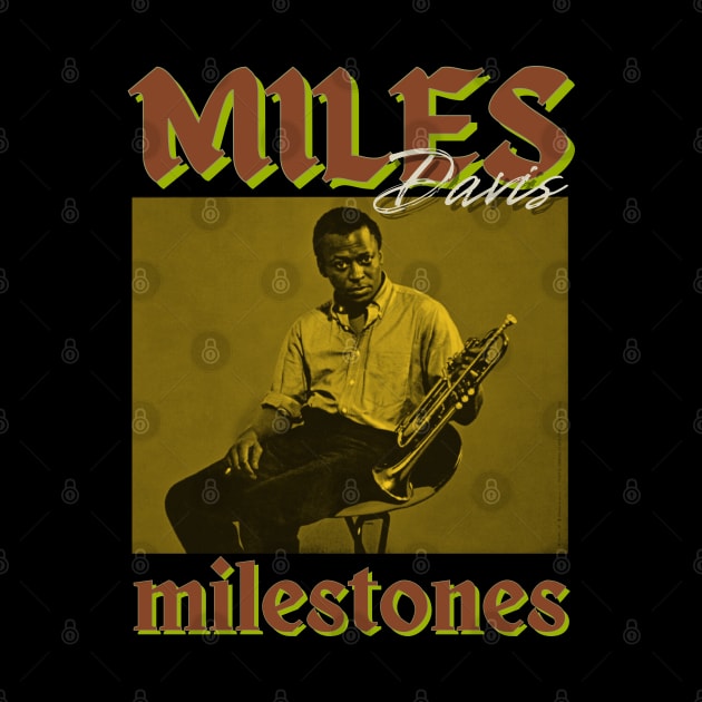 Miles Davis Vintage 1991 // Milestones ORiginal Fan Design Artwork by A Design for Life