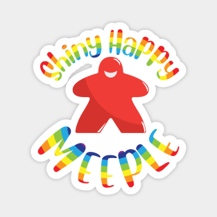 Shiny Happy Meeple Magnet