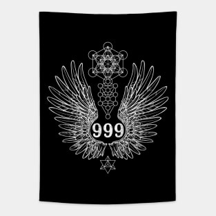 Angel Number 999 Sacred Geometry Tapestry