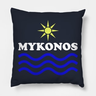 MYKONOS-Greece Sun Water Pillow