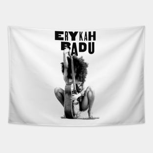 Erykah Badu | Vintage RNB Black White Tapestry