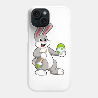 Rabbit at Painting with Egg Phone Case