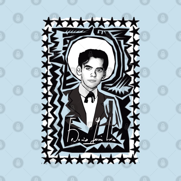 Federico García Lorca in Black and White by Exile Kings 