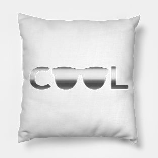 Cool - strips - black and white. Pillow