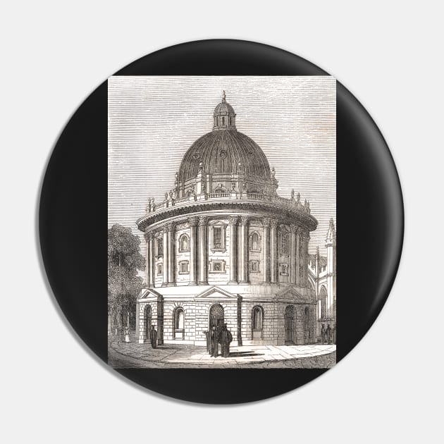 Radcliffe camera, Radcliffe Square, Oxford, England, 19th century scene Pin by artfromthepast