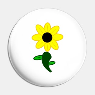 Semicolon Flower Pin