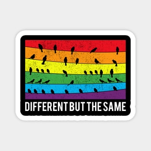 Different But The Same Equality LGBT Pride Gay & Lesbian Magnet