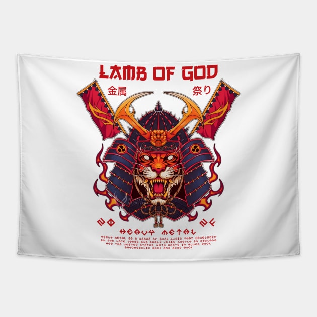 lamb of god Tapestry by enigma e.o