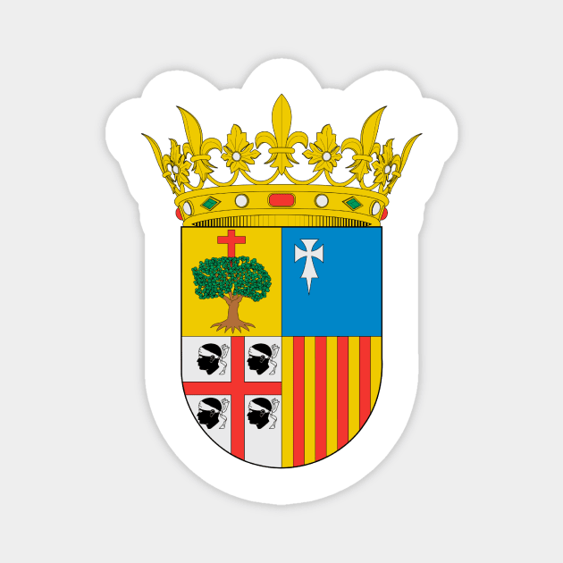 Coat of arms of Aragon Magnet by Wickedcartoons