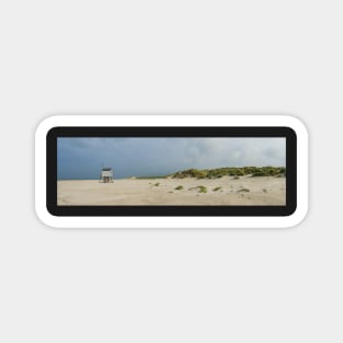 Emergency shelter on the beach of Terschelling, Netherlands Magnet