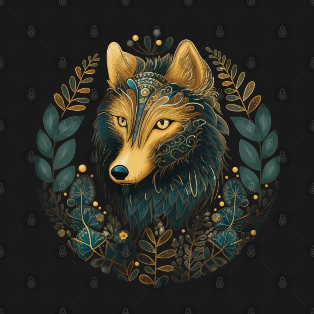 Cottagecore Aesthetic Wolf by Apocatnipse Meow