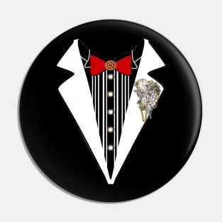 Tuxedo- Steampunk wedding Pin