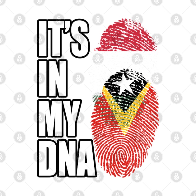 Hungarian And Timorese Mix Heritage DNA Flag by Just Rep It!!