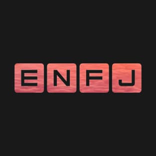 ENFJ Orange Cloud Blocks T-Shirt