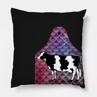 Mermaid Ear Tag - Holstein - NOT FOR RESALE WITHOUT PERMISSION Pillow