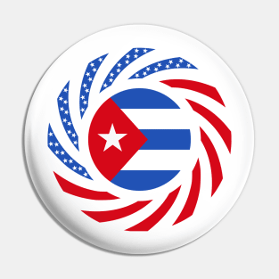 Cuban American Multinational Patriot Flag Pin