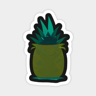 Cartoon pineapple polkadot pattern Magnet