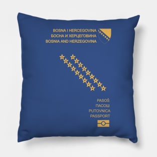 Bosnia Passport Pillow