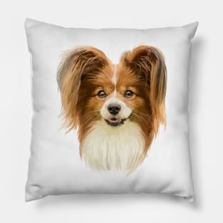 Papillon dog Pillow