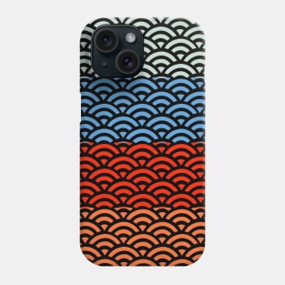 Retro Japanese Clouds Pattern RE:COLOR 04 Phone Case