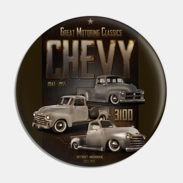 Chevy 3100 Classic Pin by hardtbonez