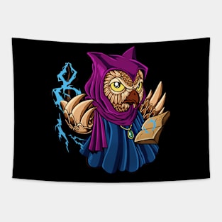 Wizard and magician - magic owl Tapestry