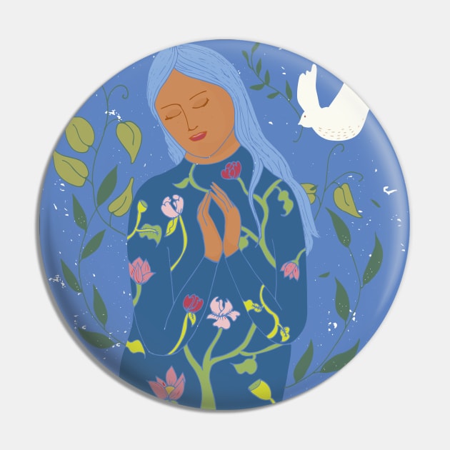 Blue Madonna Pin by nandawatts