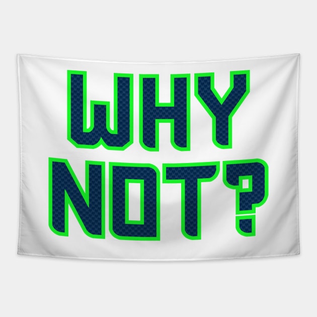 Why Not Seattle - White 2 Tapestry by KFig21