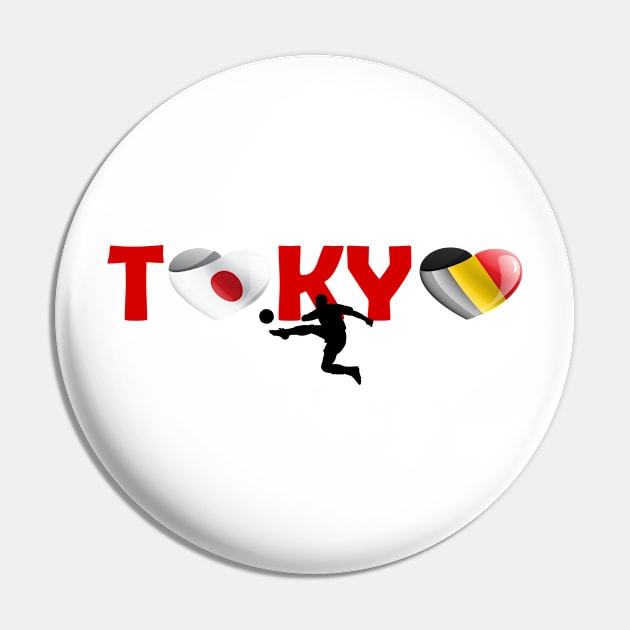 Sports games in Tokyo: Football team from Belgium (BE) Pin by ArtDesignDE