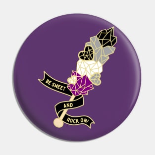 Rock Candy - Asexual Pride Pin