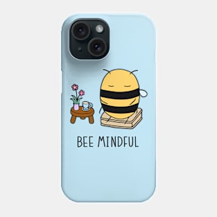 Bee Mindful - Light Blue Phone Case