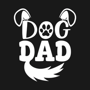 Dog Dad, Cute Dog Face, Funny Father's Day Gift For Awesome Dad Dog Lovers T-Shirt