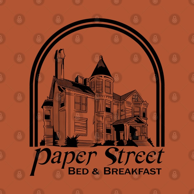 Paper Street Bed and Breakfast (dark image) by json designs