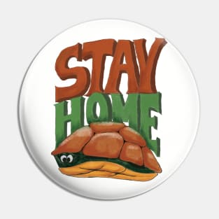 Turtle Stay home Pin