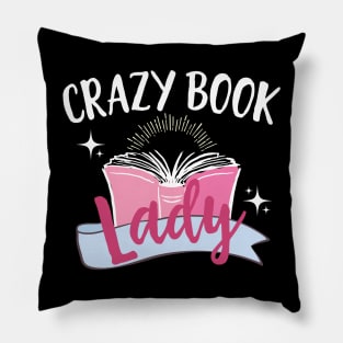 Crazy Book Lady Pillow