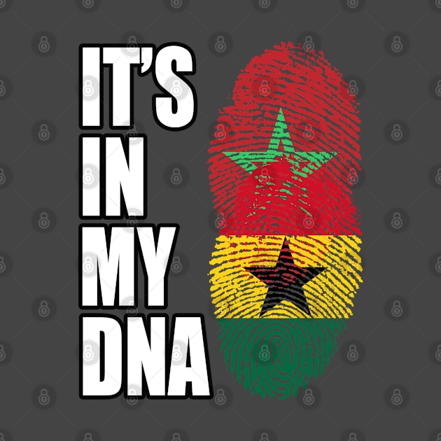 Ghanaian And Moroccan Mix DNA Flag Heritage by Just Rep It!!