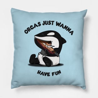 Orcas and Fun Pillow