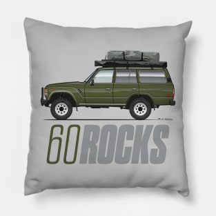 60 rocks-Olive Pillow